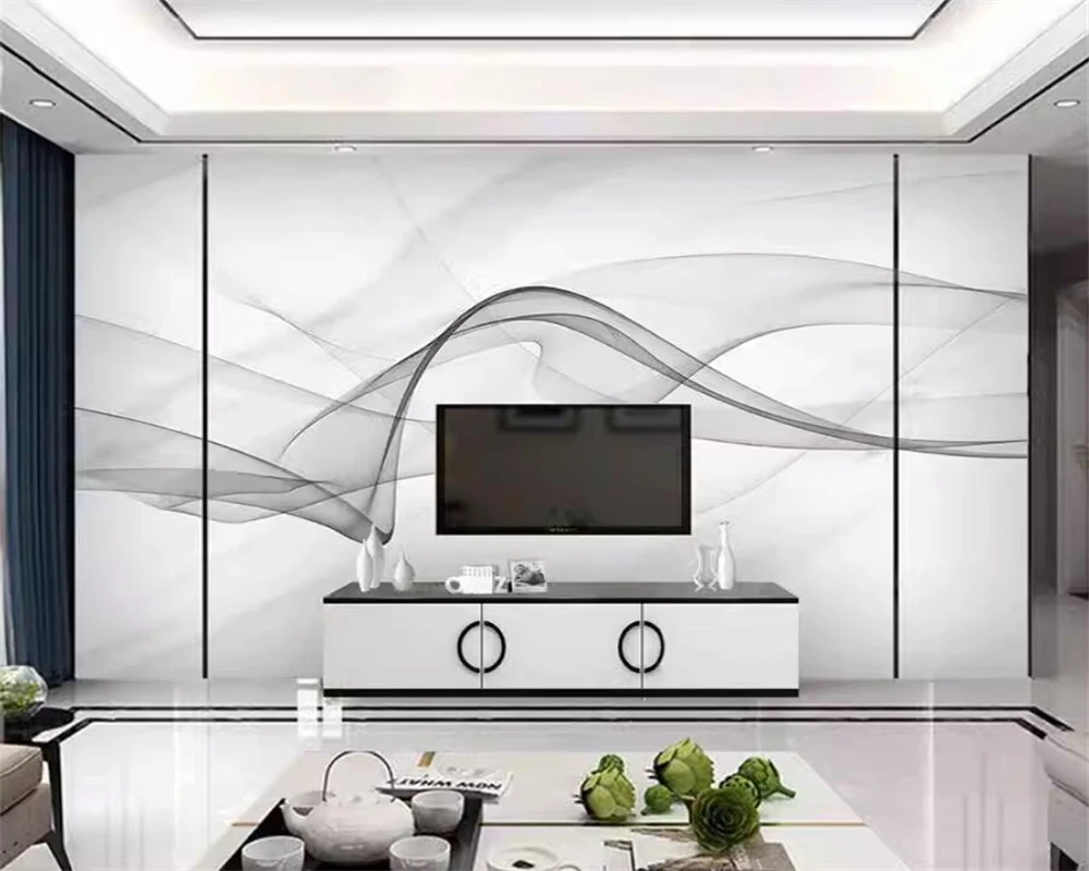 beibehang Customized TV background, luxurious and grand living room, new bedroom, living room, film and television wallpaper