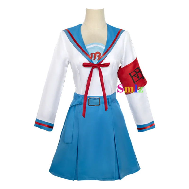 Suzumiya Haruhi Cosplay Anime No Yuuutsu Cosplay Girls Jk Uniform Top Skirt Outfit Wig Halloween Carnival Suit