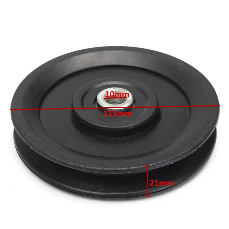 115MM Universal Nylon Pulley Wheel Bearing Pulley Wheel wear‑Resistant For Cable Machine Gym Equipment Part Garage Door