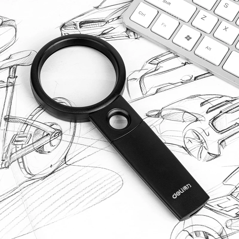 Deli Elderly Reading Aid Identification Tool Ideal Magnifying Glass for Elderly Vision Improvement