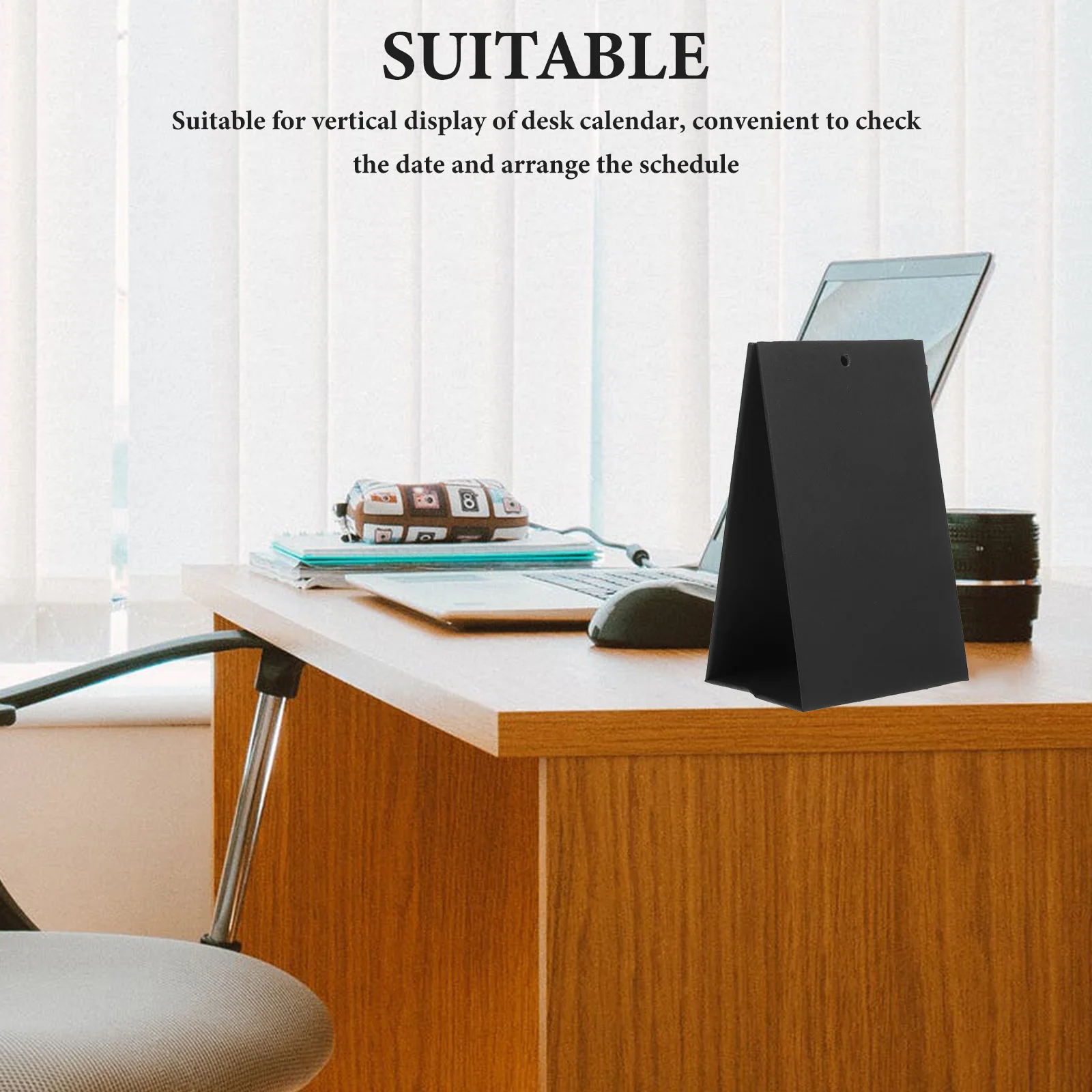 

Thickened Paper Calendar Holder Vertical Desk Organizer Office Accessory Flip Stand Rack Paper Calendar Holder