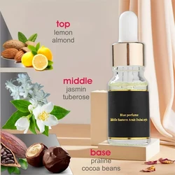 Perfume com óleo essencial para encontros românticos, eau de toilette duradoura, perfume encantador e refrescante, perfeita para uso diário, 10ml