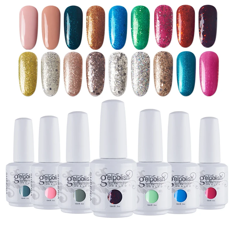 2022 nuovo 12 pz/set colori Gel smalto per unghie Set 84 colori Semi permanente UV Led Gel vernice Soak Off lacca per unghie Base Top Coat