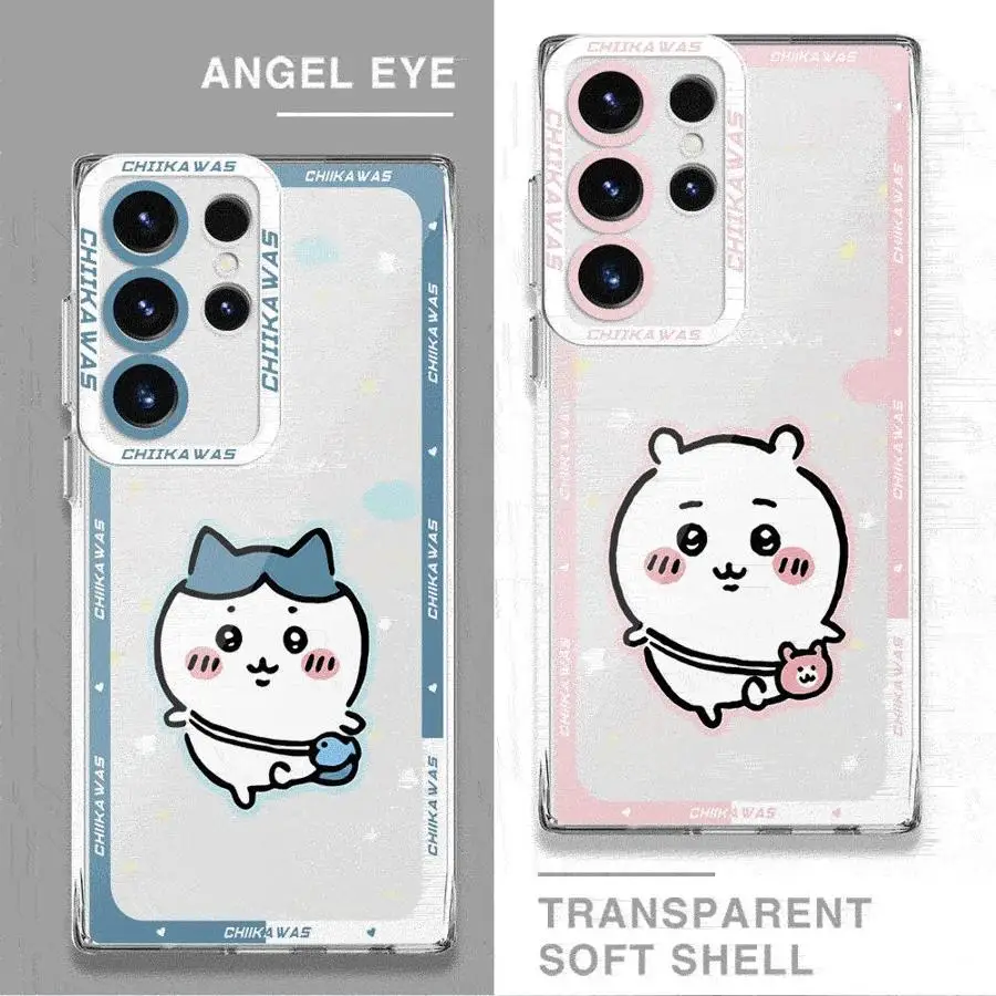 Case for Samsung Galaxy S24 Ultra S20 FE S21 S22 S23 Ultra 5G S10 Plus Note 20 Ultra 10 Plus S23 FE Cute Chiikawa Animation