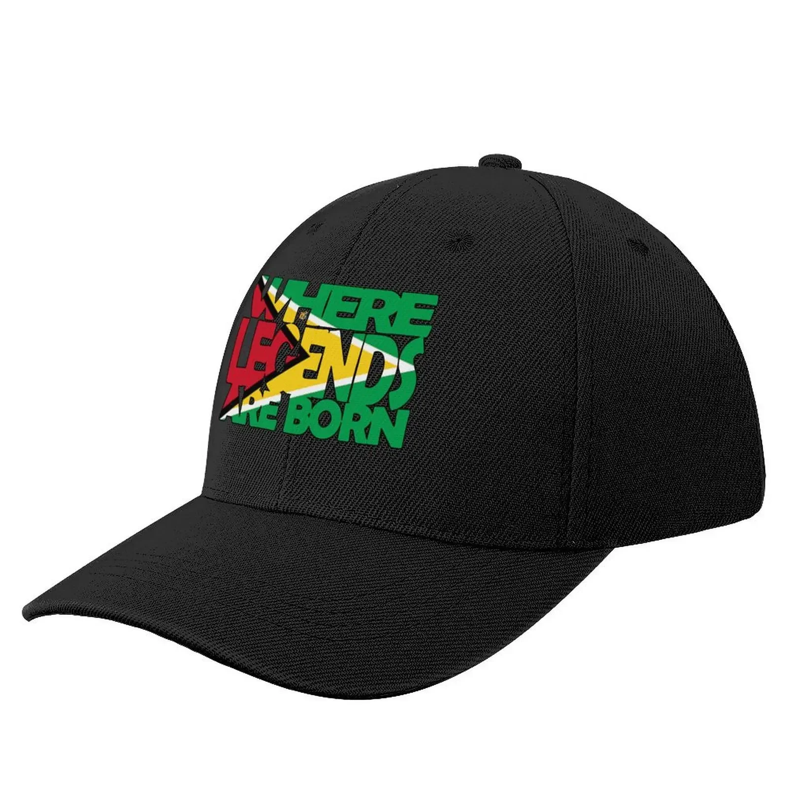 

Guyana Flag - Where Legends Are Born - Guyanese - Soca Mode Baseball Cap Trucker Cap Visor tea Hat Hats Woman Men's