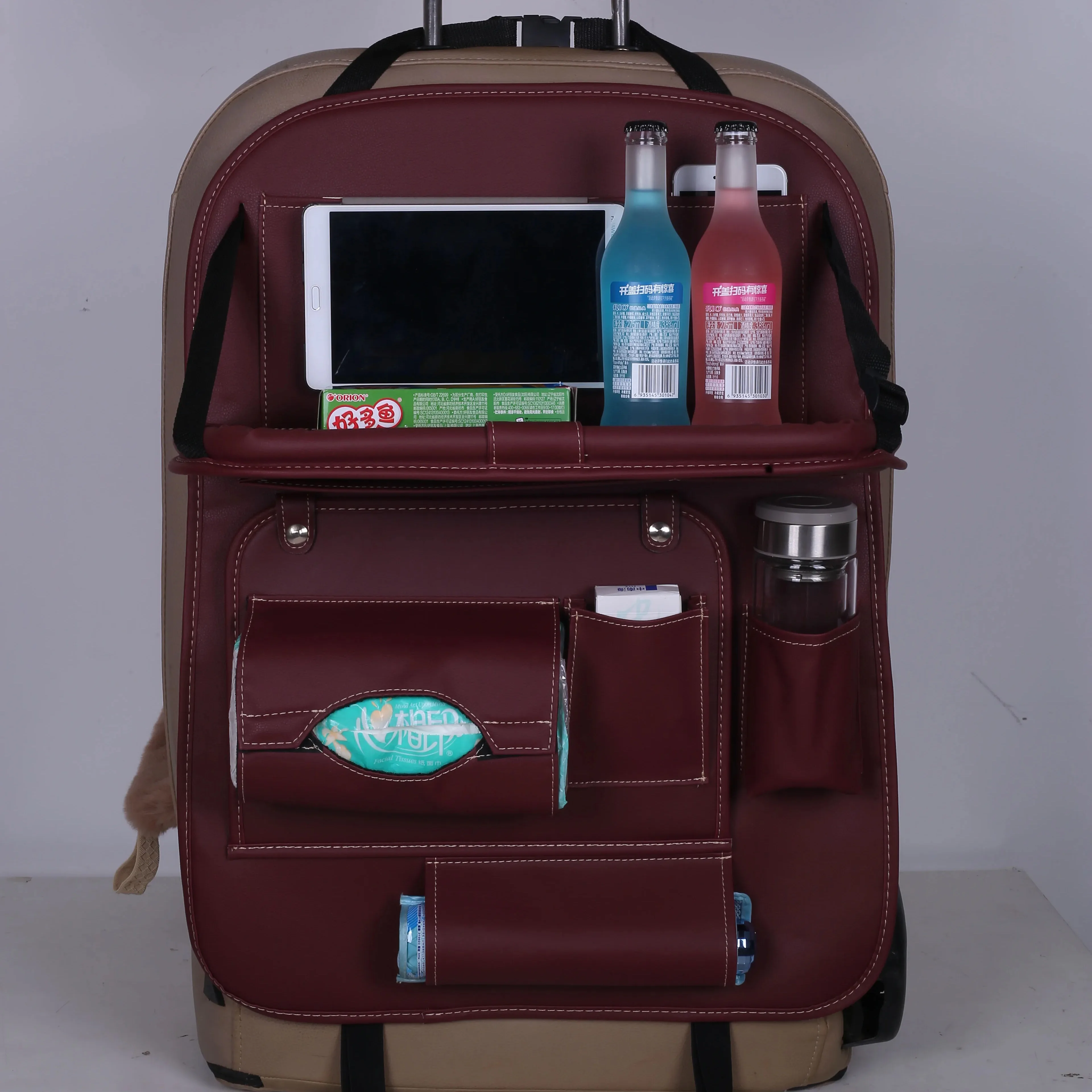 

Car seat back storage bag hanging bag children's car chair back storage rack car backrest backpack supplies collection