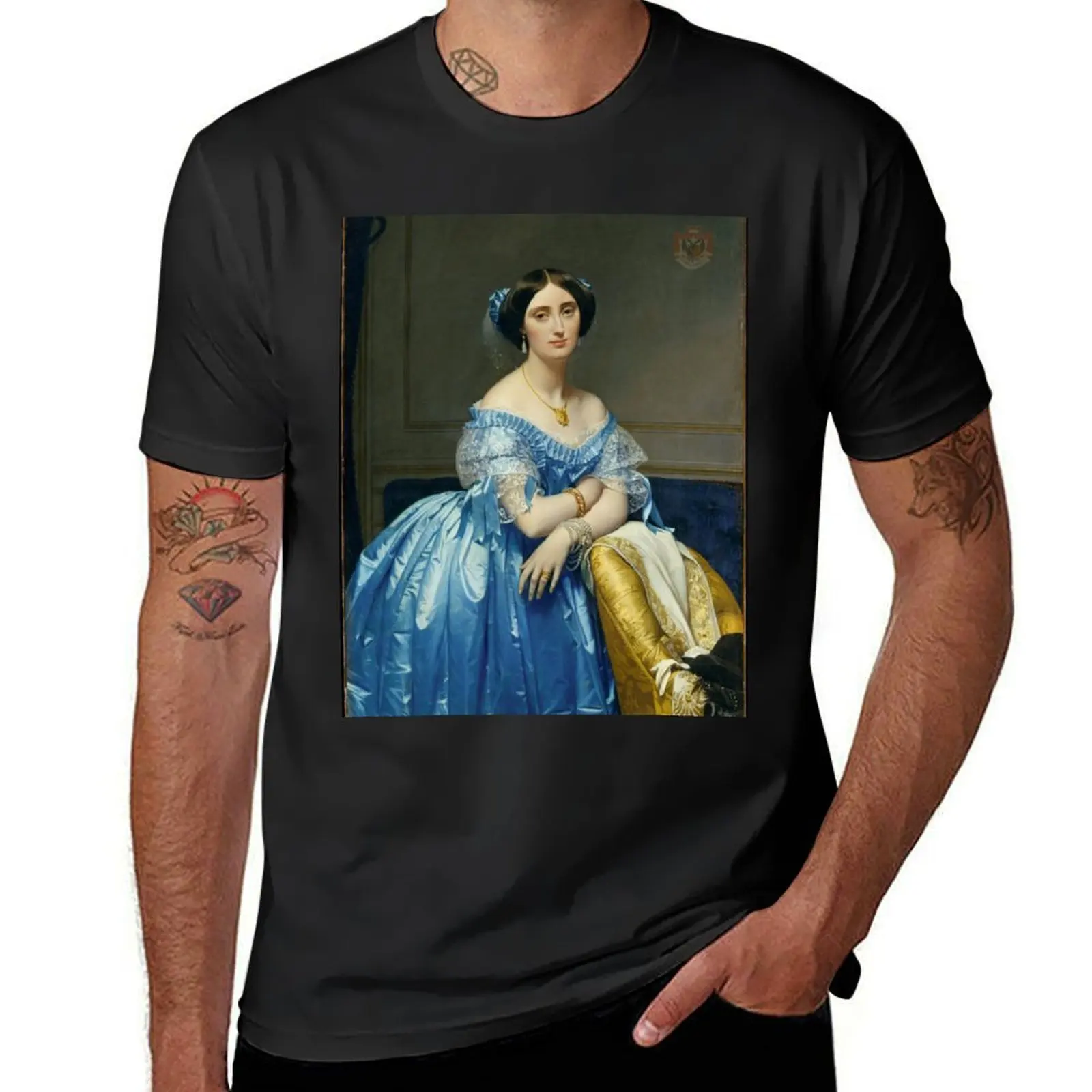 Ingres's'Joséphine-éléonore-Marie-Pauline de Galard de Brassac de Béarn' T-Shirt Blouse for a boy mens t shirt