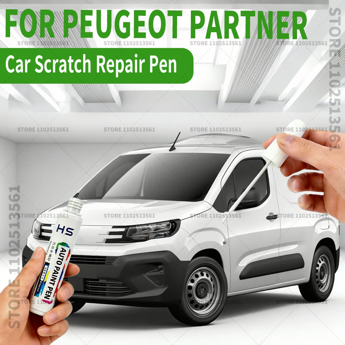 

Ручка-корректор для ремонта лакокрасочного покрытия автомобиля Peugeot Partner, средство для удаления царапин, аксессуары для авто DIY, цвета: Kiame Blue, Ice White, Ardent Red, Blue HDi