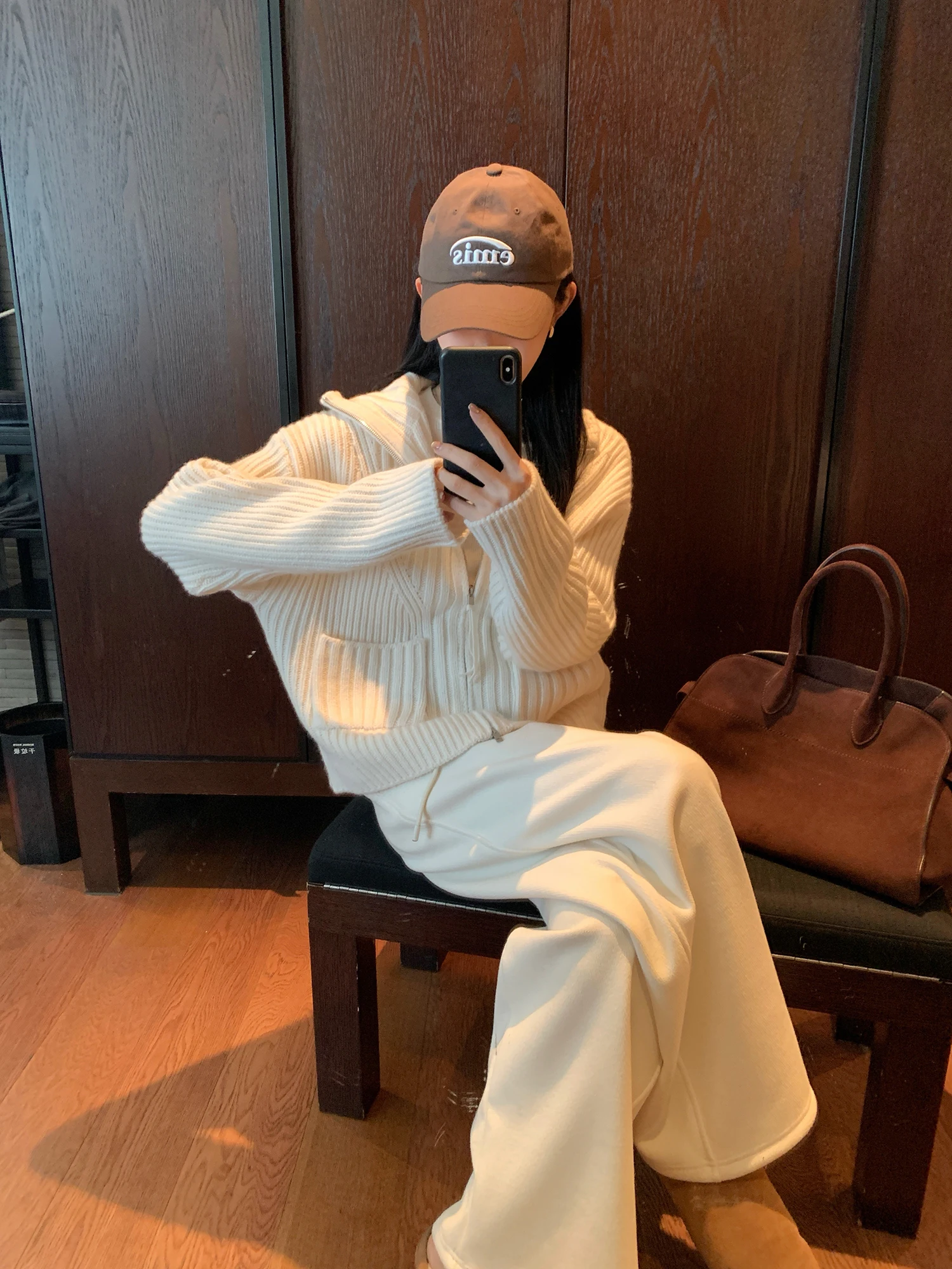 

Женский плотный вязаный шерстяной кардиган с отложным воротником, 100% кашемир, длинный рукав, толстый зимний свитер-пальто