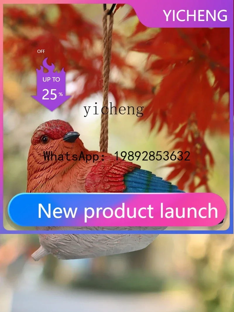 

BJ6 Resin Creative Bird's Nest Villa Landscape Gardening Layout Landscaping Decoration Pendant Decoration