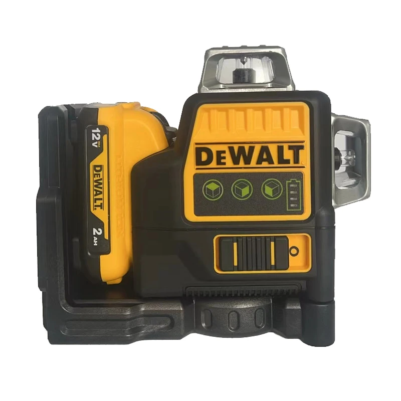 Dewalt-Niveau laser horizontal à lumière verte DW089LG, 3 côtés x 360, résistant, vertical, 12 lignes, extérieur