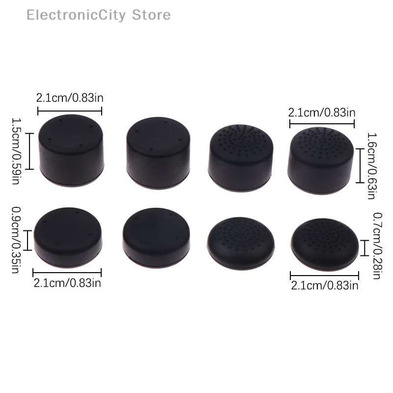 No-Slip Gaming Set: 8Pcs Thumb Grips Caps for Switch 2 Joy-Con Controllers