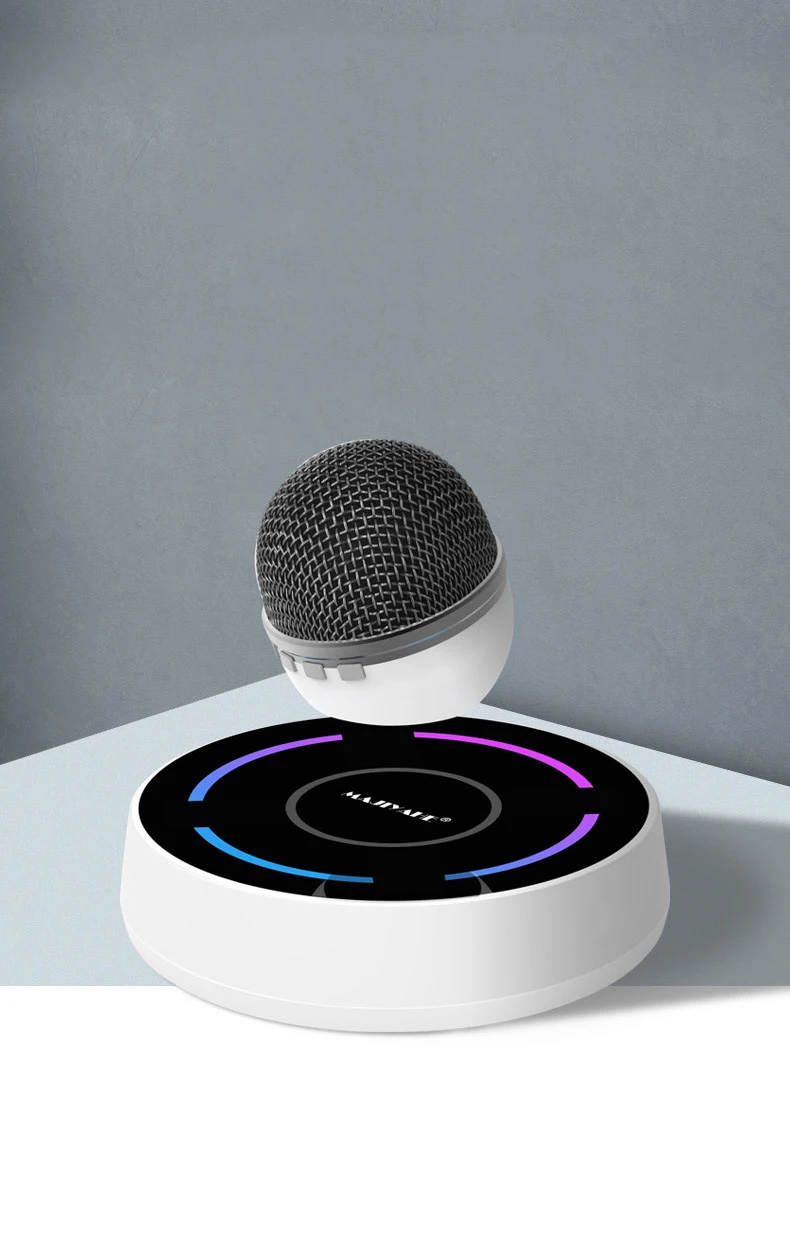 Creative magnetic levitation wireless speaker computer games live microphone