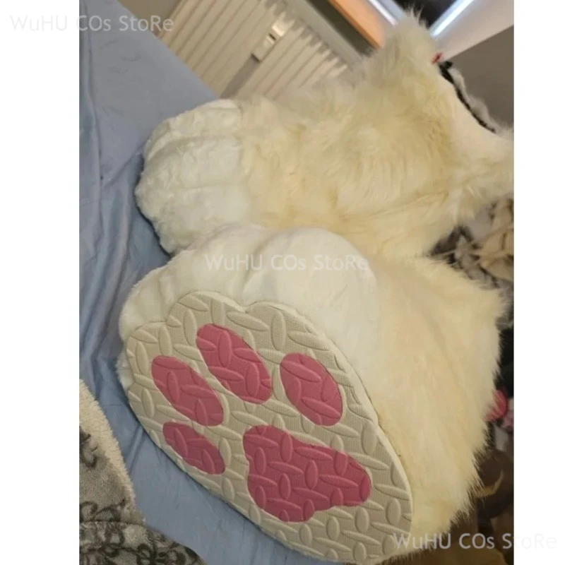 Fursuit Cosplay Paws Shoes Accessories Furry Cosplay Bunny Cat Boots Cute Fluffy Animal Manga Party Cos Wearable Unisex Costume image 3