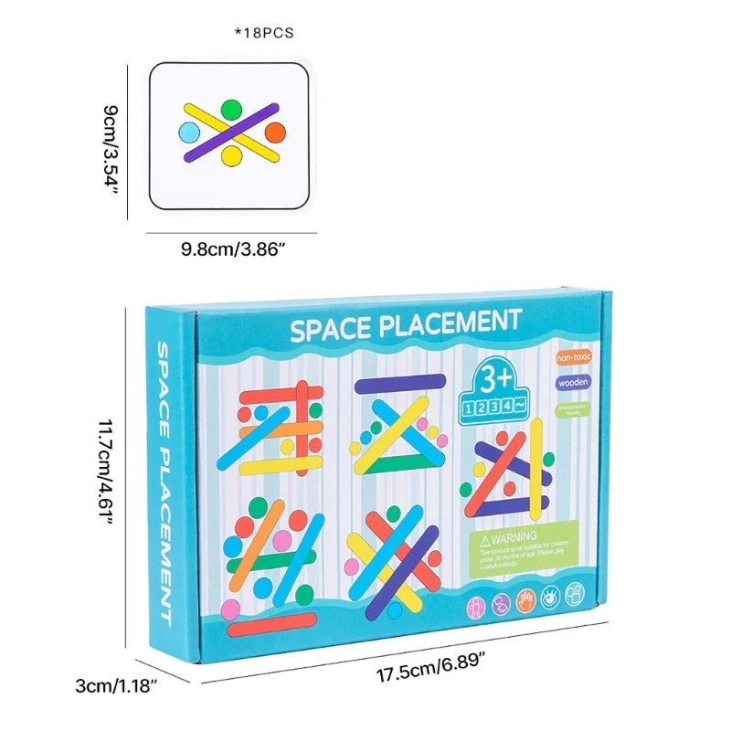 学習パズル木製ボードレインボースティックおもちゃ子供論理的思考ボードゲーム