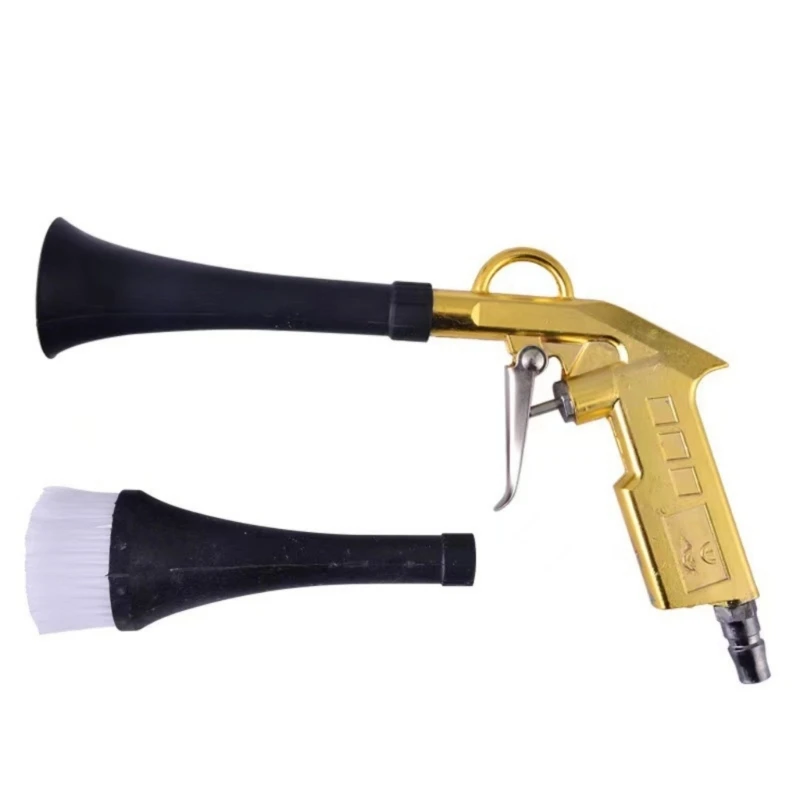 High Pressure Air Blasters Guns for Car Detailing Interior Cleaning Stubborn Stains Removal with Nozzle & Dusting Brush