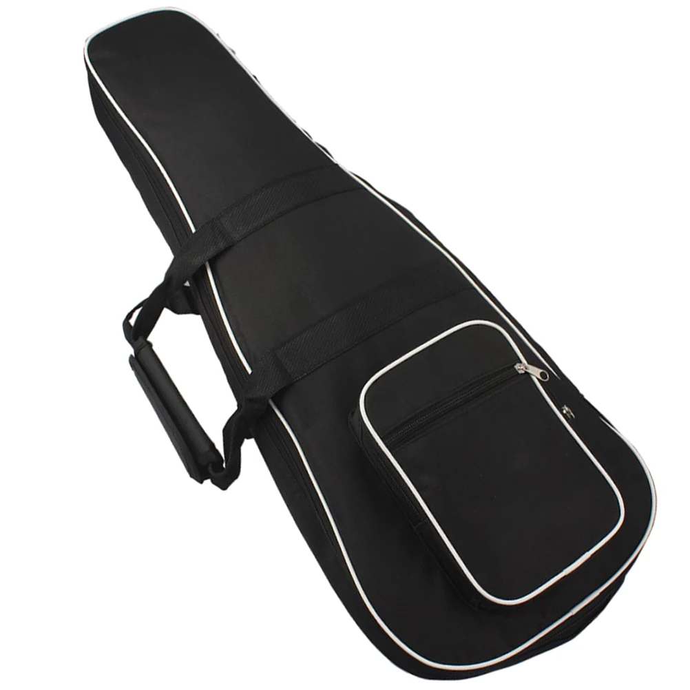 

Mandolin Bag Half Size Guitar Case Cloth Waterproof Musical Instrument Organizer Black Backpack Small Guitar Case Pouch