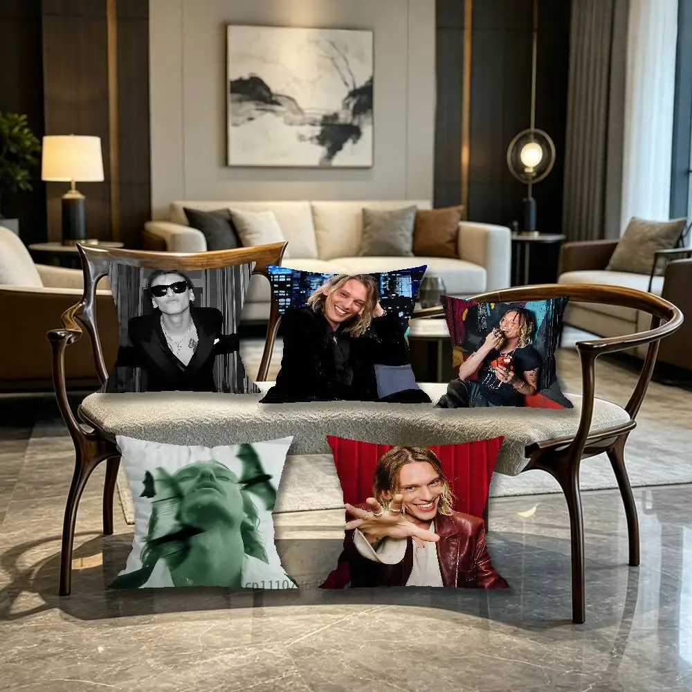 Actor J-Jamie Campbell Bower Pillow for Sofa Seat Chair Decorative/Modern Home Decor Print Throw Cushion