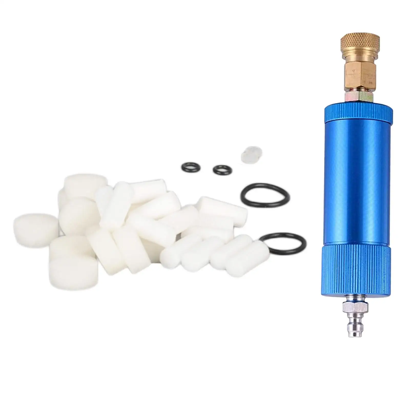 Oil Filter Separator 8MM M10 Male Female Thread 30mpa High Pressure Air Compressor Water Trap Aluminum Alloy for PCP Hand Pump