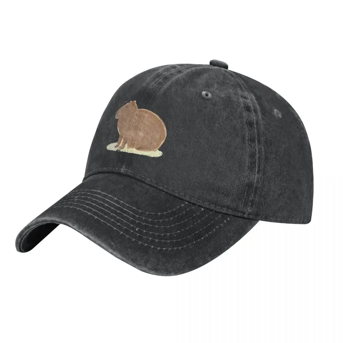 Cute Capybara Denem Baseball Cap Animal Meme Rock Hip Hop Hats Spring Sun-Proof Unisex-Teens Classic Printed Baseball Caps