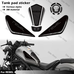 For rebel 500 rebel 300 CMX 500 300 CM 500 300 Fuel Tank Pad Sticker Oil Gas Cap 3D Decal Cover Protector Waterproof