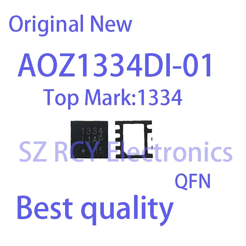 (5 PCS)NEW AOZ1334DI-01 AOZ1334DI AOZ1334 Top Mark 1334 QFN IC Chip electronic