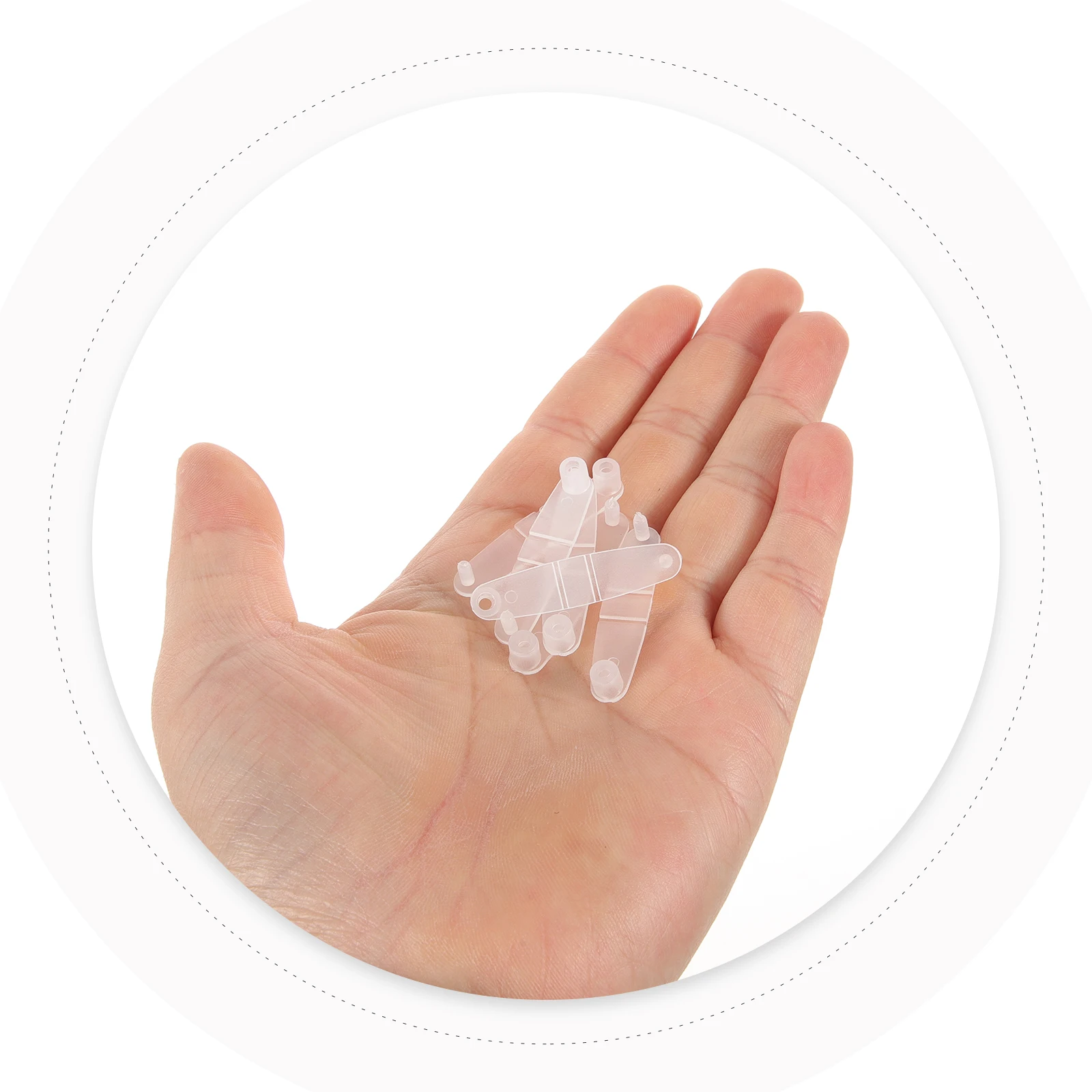 100Pcs Plastic Folding Clips Foldable Key Clip for Secure Keychains Backpacks Belt Purses Plastic Keychain Clip