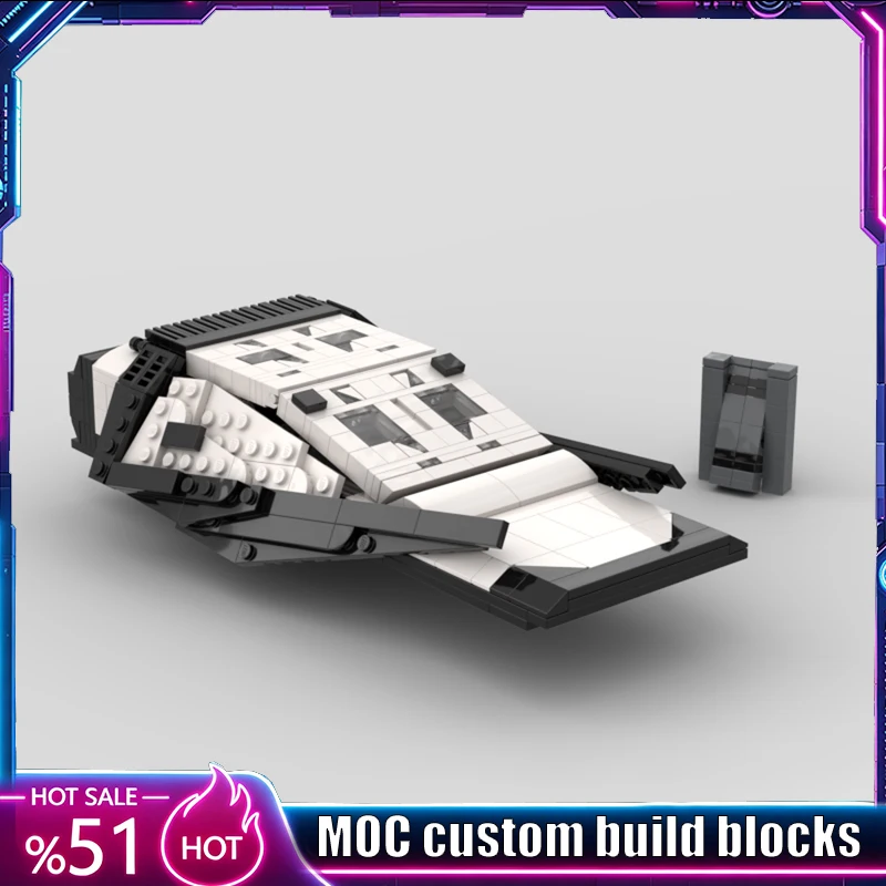 472PCS MOC Interstellar Ranger Sci-Fi Space Ship Model DIY Creative Ideas Technology Toy Assembly Puzzle Gift Collection Display