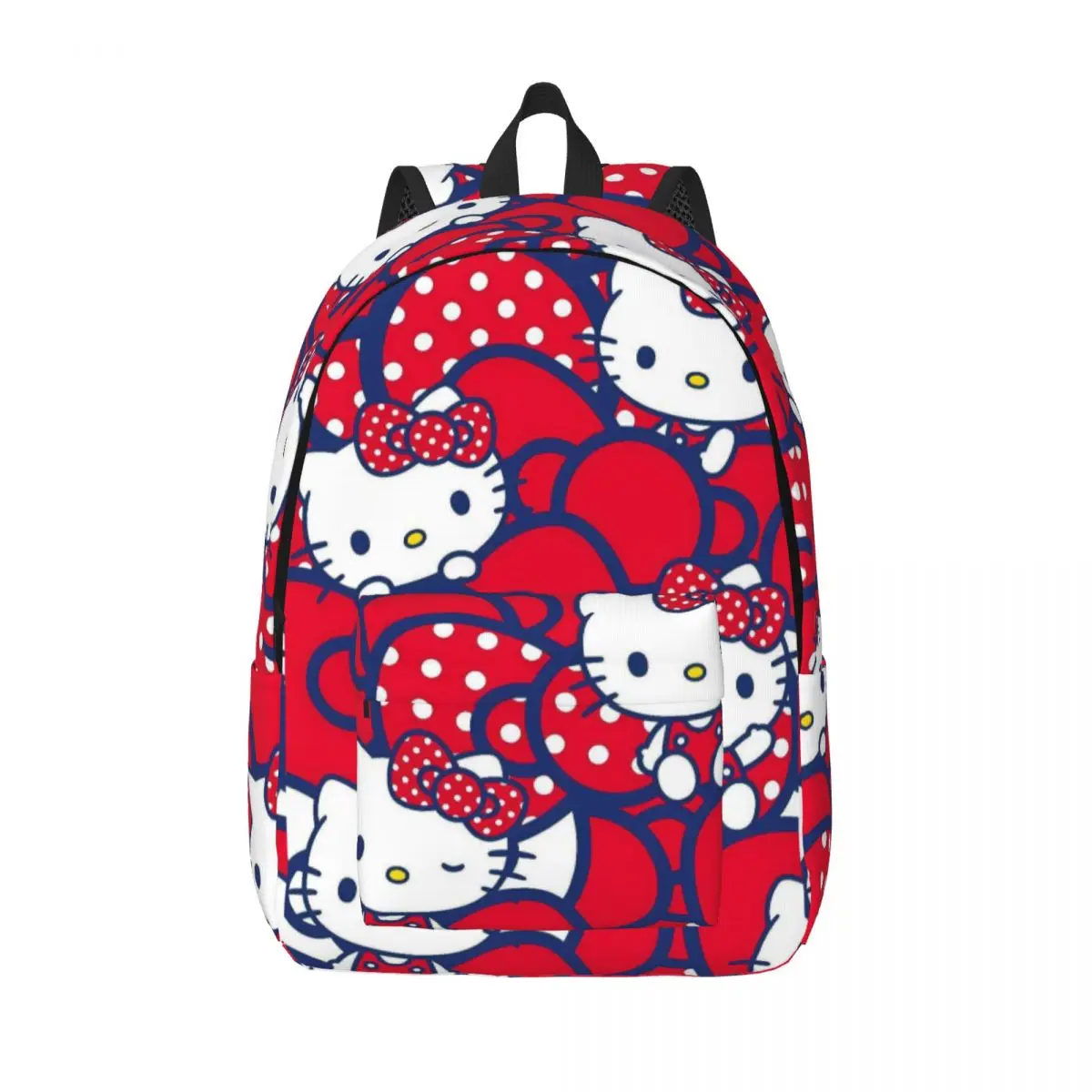 

Рюкзак с рисунком Hello Kitty Cat для мужчин и женщин, крутой студенческий рюкзак для пешего туризма, путешествий, рюкзак для ноутбука, холщовые сумки, спортивные