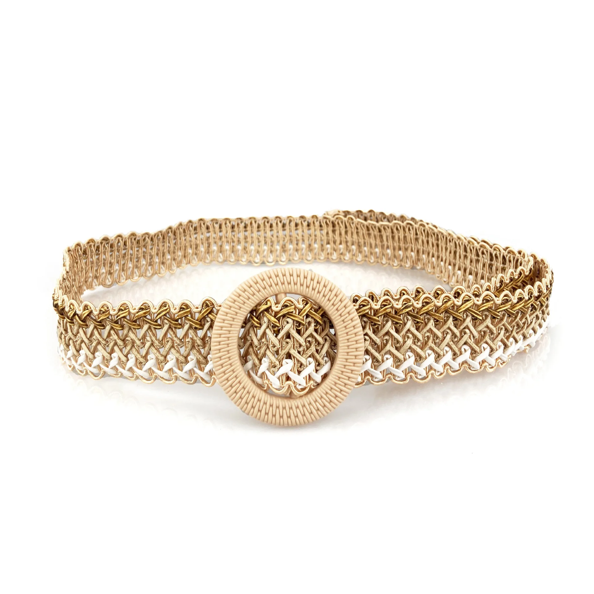 Богемный широкий ремень, винтажный женский плетеный соломенный пояс, летние круглые сетчатые пряжки, дикие плетеные ремни для женщин, Лидер продаж