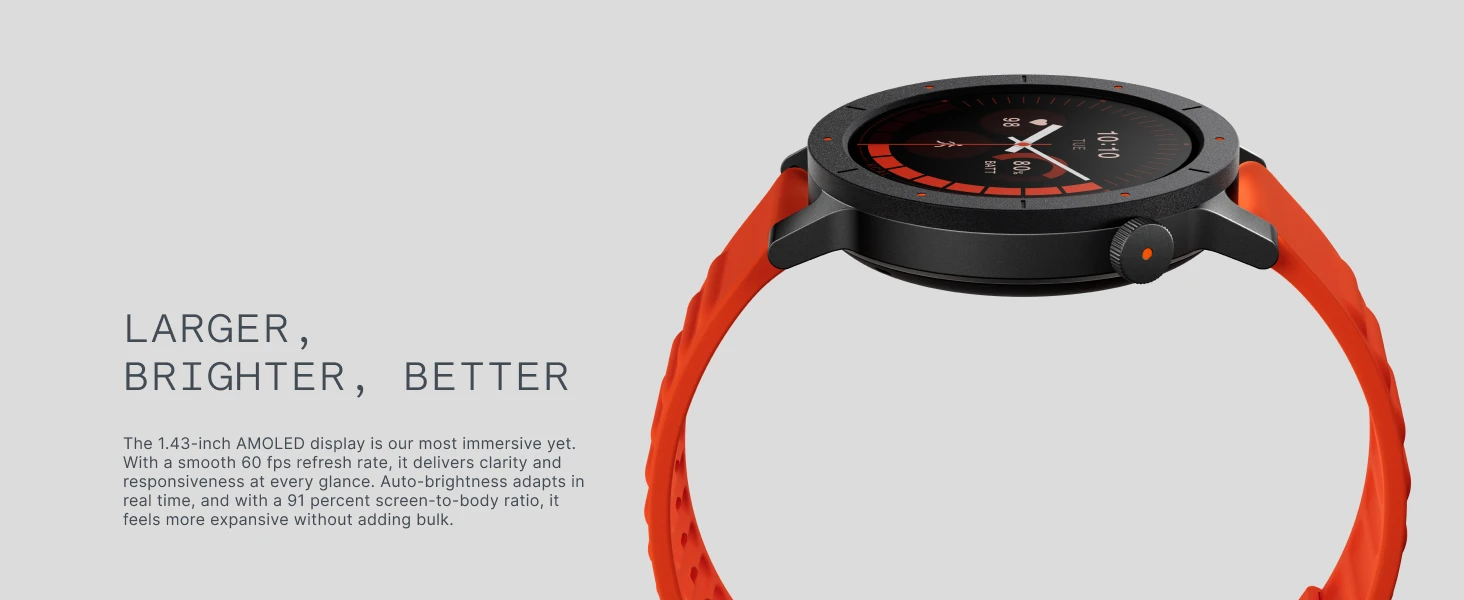 CMF Watch 3 Pro Smartwatch 1,43 Zoll AMOLED, 13 Tage Akkulaufzeit, Dual-GPS, Bluetooth-Anrufe mit KI-Geräuschunterdrückung, Herzfrequenzmessung – Detail 11