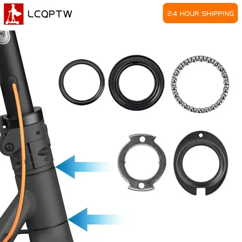 Front Fork Tube Bearing Bowl Kit For Ninebot F20 F30 F40 Electric Scooter Rotating Steering Manganese Spacers Repair Parts