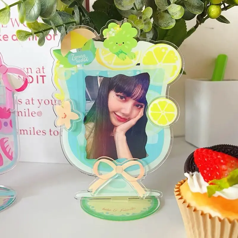 Imagem -05 - Minkys Ice Cream Cup Kpop Photocard Titular Cartão Idol Photo Frame Papelaria Escola 3