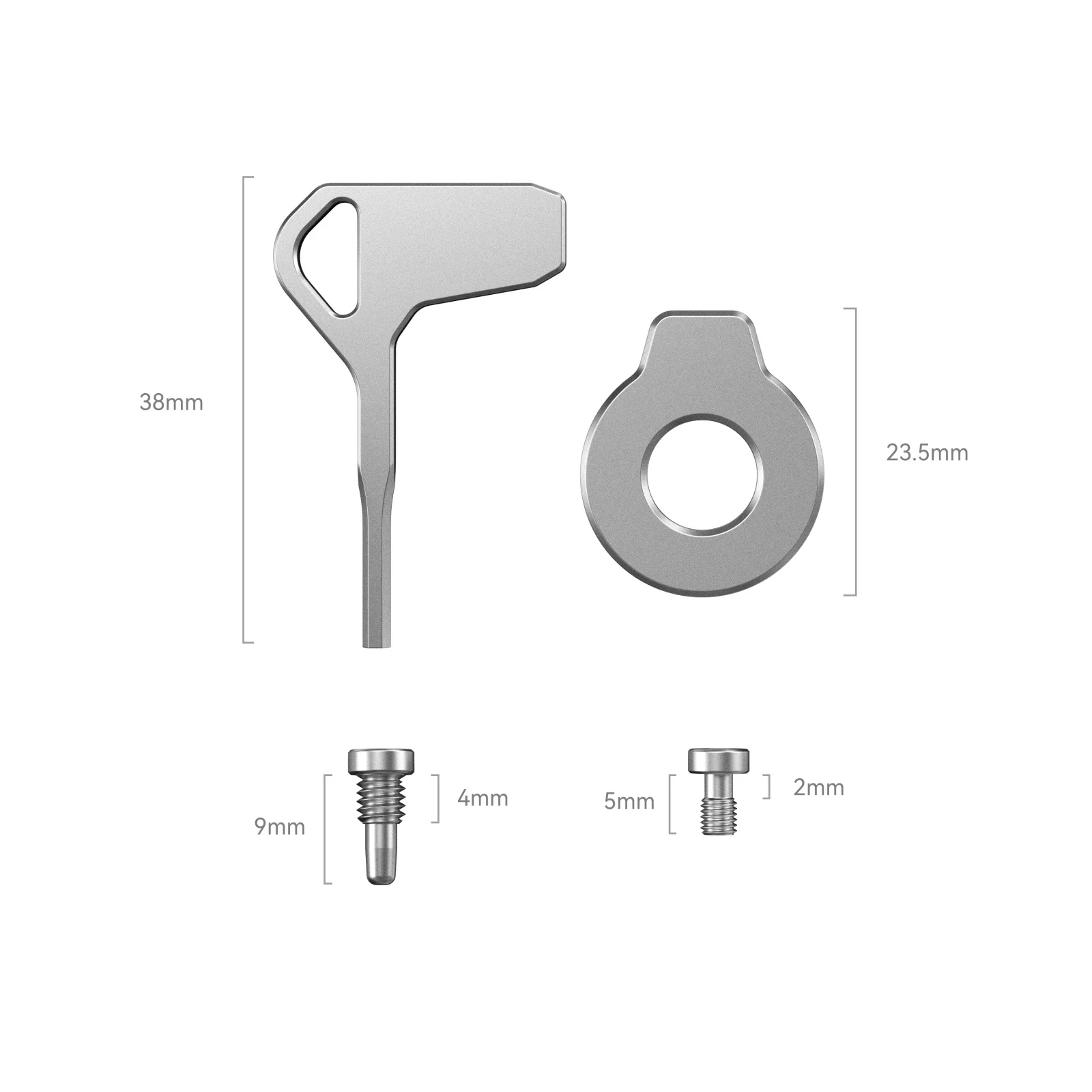 SmallRig Stainless Steel Screw Set with Screwdrivers Includes 2 M3x5 Screws And 2 M4 Screws for Cage, L bracket, Handle -4385