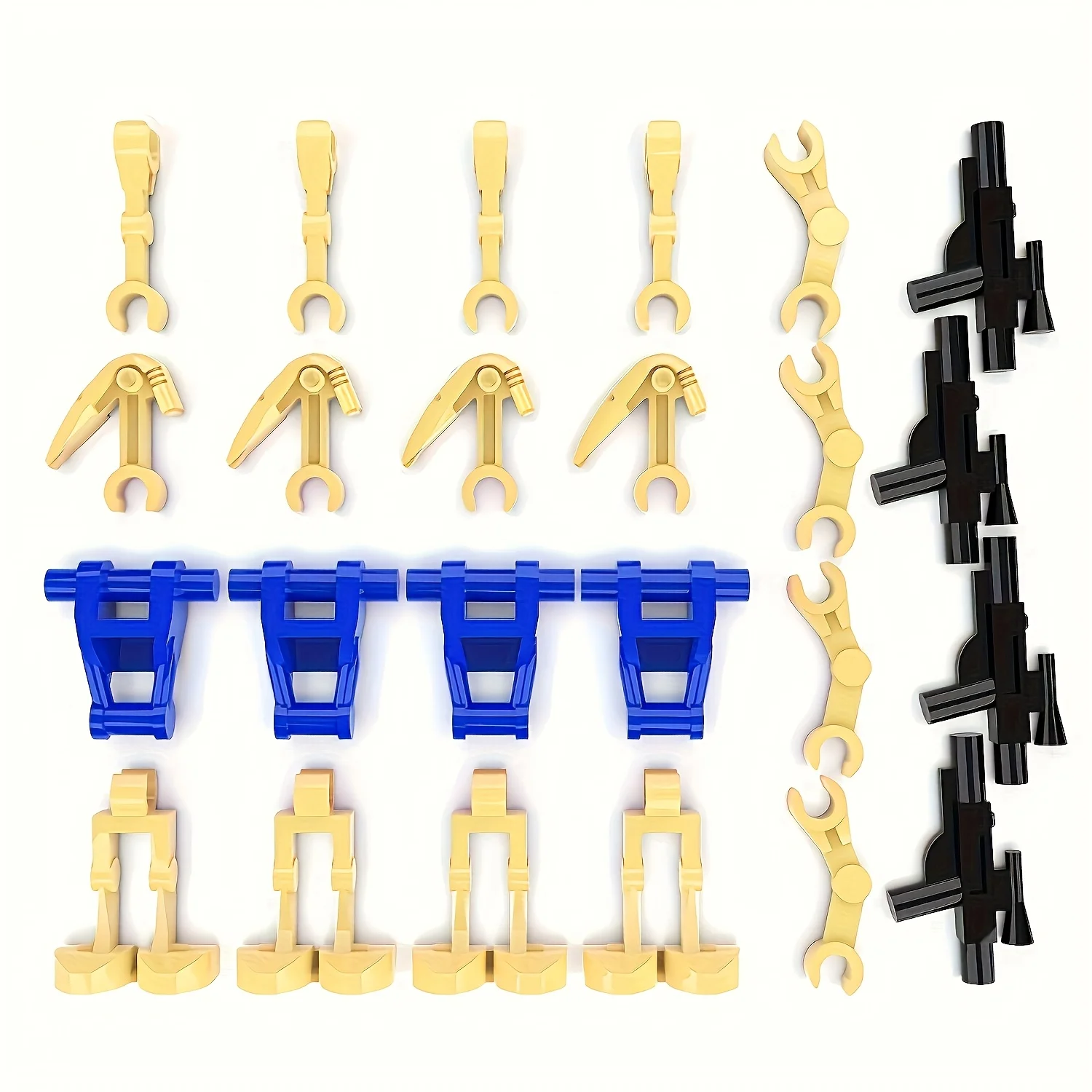 مجموعة مكعبات بناء 28 Droids - شخصيات صغيرة مفصلية |   طقم ديوراما للجيش المستنسخ |   متوافق مع ألعاب Lego DIY - هدية مثالية