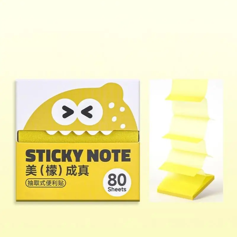 31BA Pull-Out Note Pad with 80 Selves-Adhesive Sheets for Quick Reminder