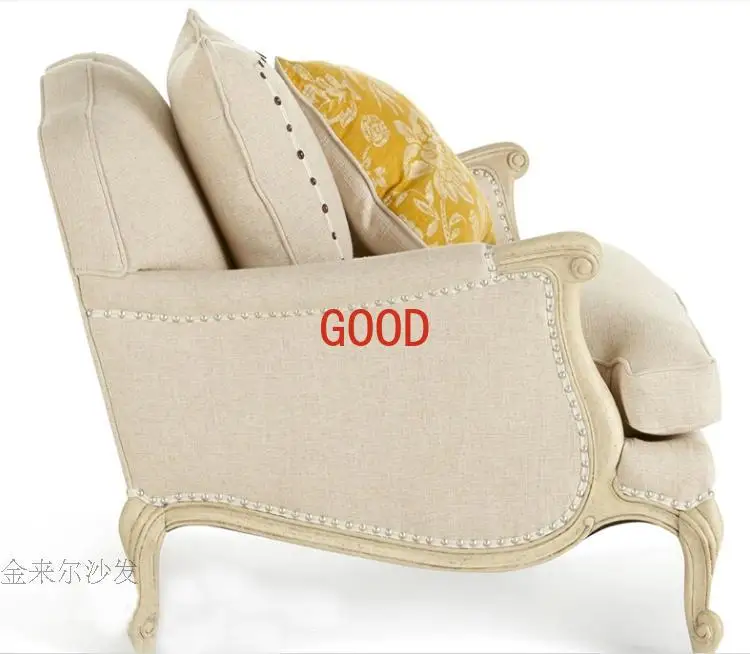 Американский тканевый диван для большой и маленькой квартиры, Одноместный, трехместный диван для гостиной, комбинированный диван из массива дерева