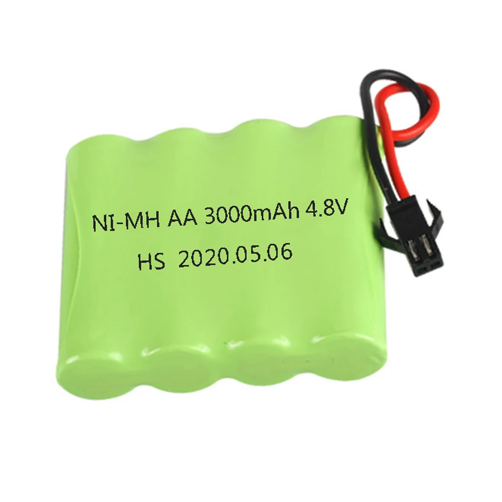 充電式バッテリーピース/ロット,4.8v,3000mah,nimh,2個,電気玩具用,安全設備,電気玩具,aa