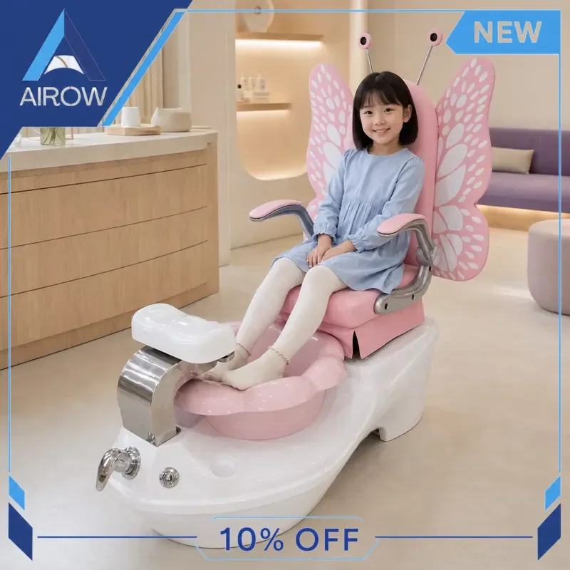 for Kids Pedicure Chair Cute Cartoon Hydro Jet Spa Seat Professional Children Beauty Salon Furniture Girl Boy Nail Station