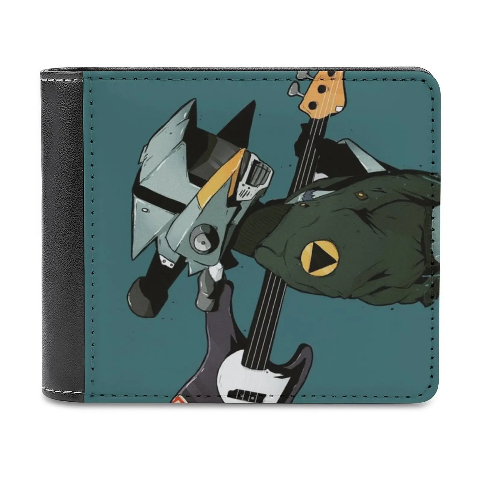 Flcl Guitar Business Men Wallets Small Money Purses New Design Dollar Price Top Wallet Aesthetic Tv Anime Kawaii Show Cute
