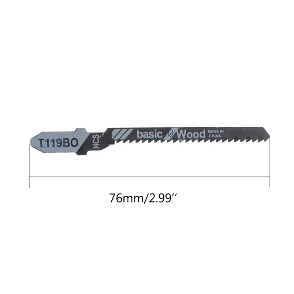 HCS 왕복 톱날 직소 블레이드, 목재 플라스틱 보드 절단용, 다중 왕복 톱날, T119BO, 76mm, 10 개