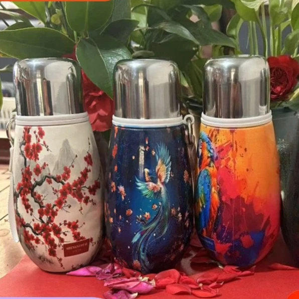 

320Ml New Guofeng 316 Stainless Steel Dudu Thermos Cup Fashion Pocket Cup Portable Office Car Gift Water Cup Coffee Mug