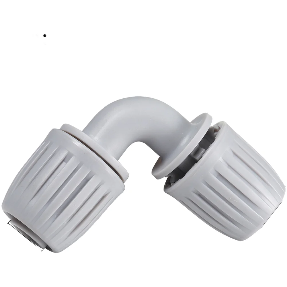 2.5*1.28cm Lock Elbow Fitting Drip Irrigation System Fitting Irrigation Fitting Garden Water Saver Secure Locking Mechanism