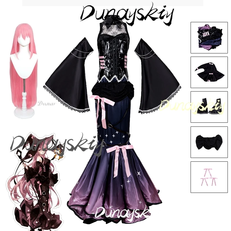 

Anime MORE MORE JUMP Lukaaa Cosplay Costumes Wigs Sexy Dress Halloween Hats Uniforms Game PJSK Colorful Stage Feat Customized