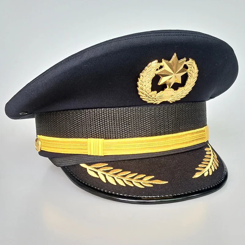 Security Cap Military Hats Cadet Hat Doorman Property Militar Army Accessories Performance Photography Casquette Visor Gorras