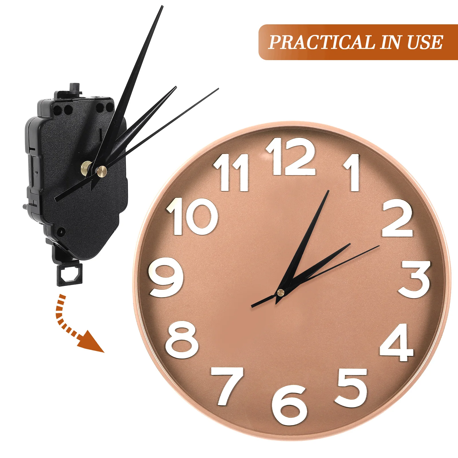 

1 set Pendulum Wall Clock Movement Set 1#028 Boxed Axle 12 Thread 5MM DIY Kit Mechanism Replacement Parts Hands Clock Repair