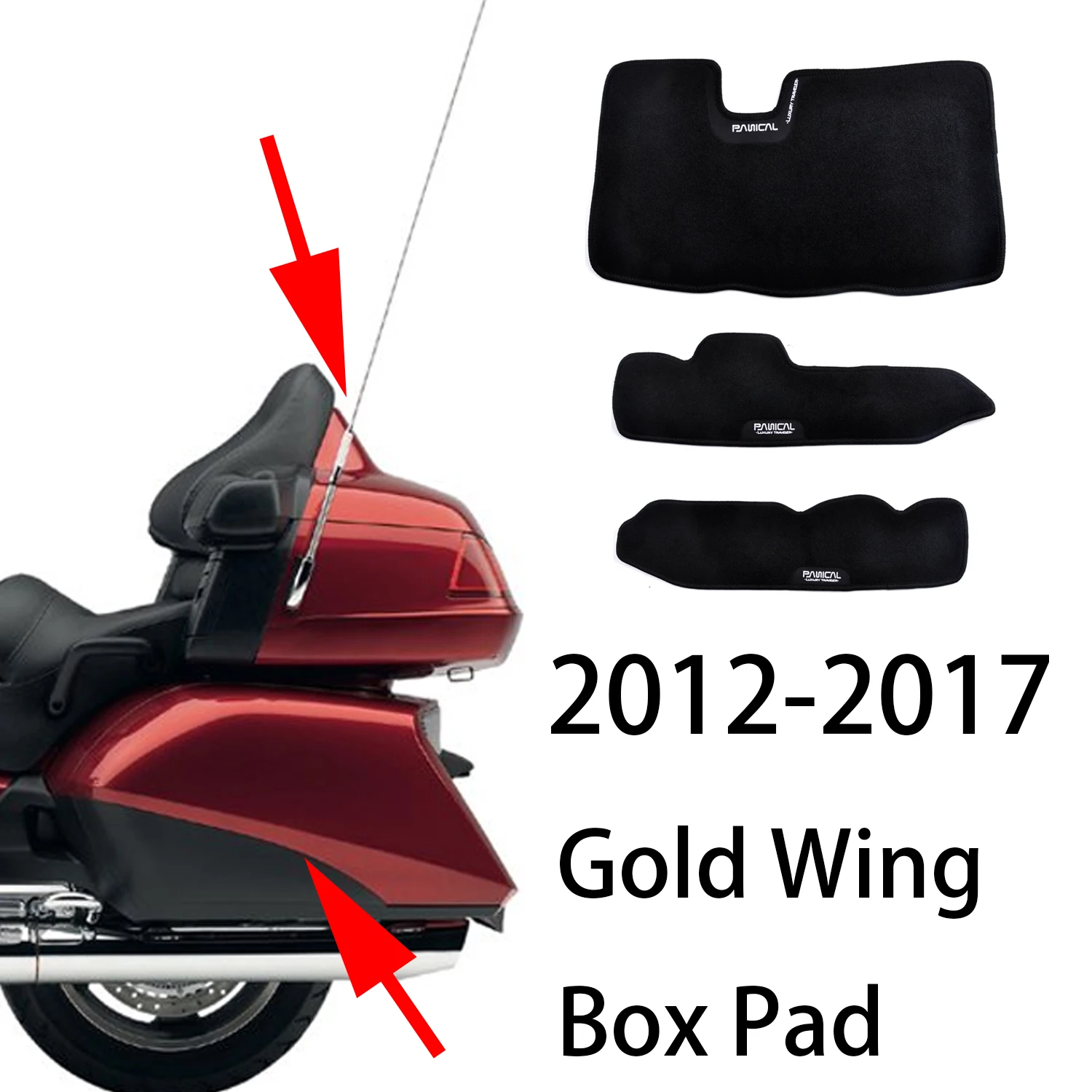 

For Honda Gold Wing GL1800 GL1800B F6B 2012-2017 Panical Storage Box Mat Rear Trunk Protector Liner Compartment Dust pad