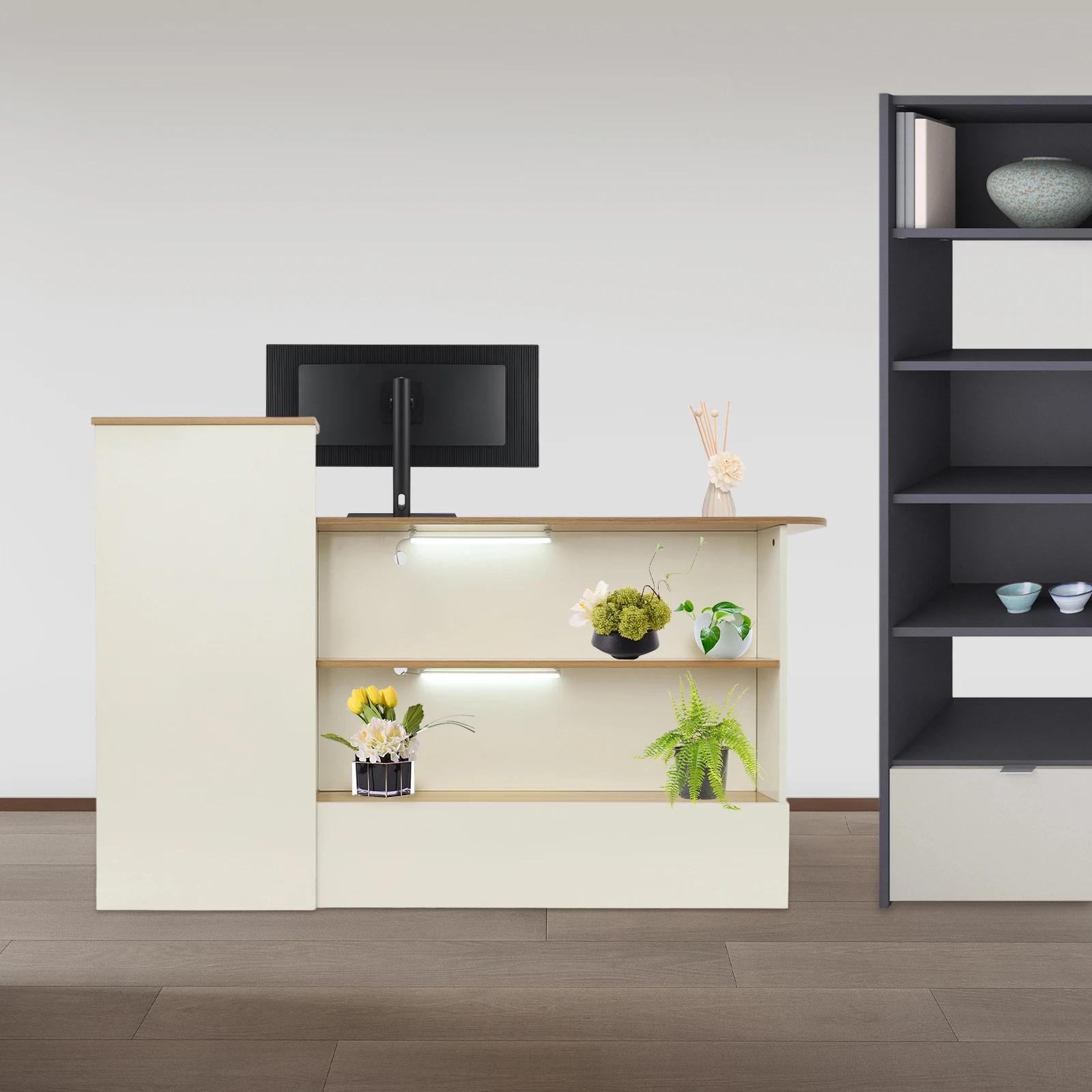 

Modern Reception Desk Reception Desk Reception Desk with a Lockable Drawer