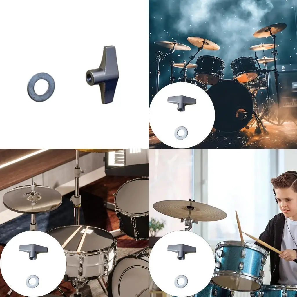 Safety Friendly Zinc Alloy Butterfly Drum Nut Knob Recyclable Material Secure Locking Sustainable Music Gear
