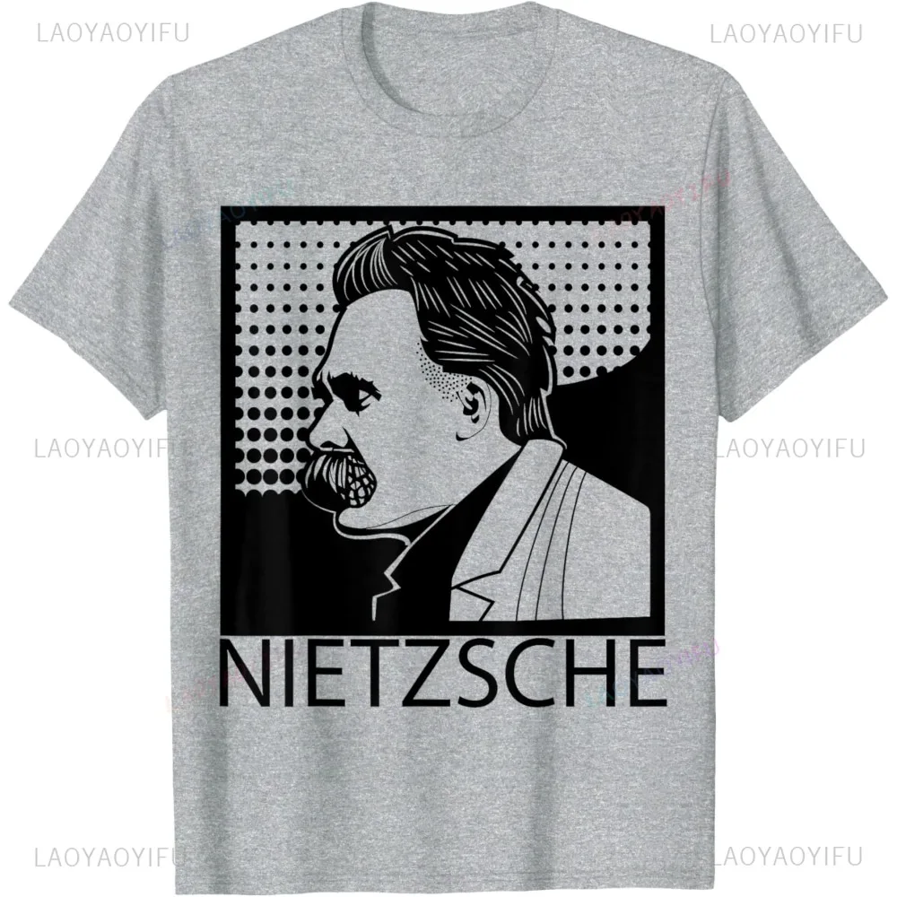 Style Vintage graphique Friedrich Nietzsche philosophie philosophie T-Shirt décontracté mode Harajuku Streetwear été col rond T-Shirt